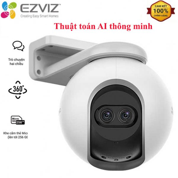 Camera Wifi Ezviz C8PF 2Mp, thuật toán AI, quay 360 độ - Đức Dương JSC